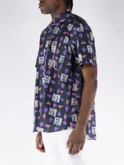 COMME DES GARCONS SHIRT Camicie<CAMICIA SHIRT WOVEN Grigio, Nero, Rosa, Viola