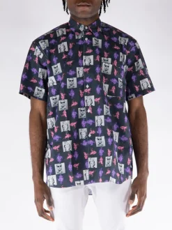 COMME DES GARCONS SHIRT Camicie<CAMICIA SHIRT WOVEN Grigio, Nero, Rosa, Viola