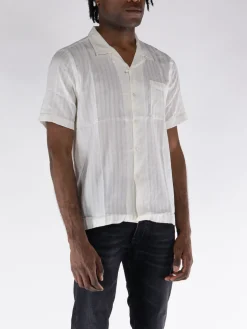 UNIVERSAL WORKS Camicie<CAMICIA SHORTSLEEVE ROAD Bianco