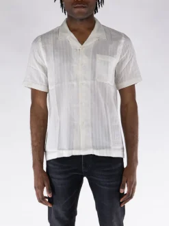 UNIVERSAL WORKS Camicie<CAMICIA SHORTSLEEVE ROAD Bianco