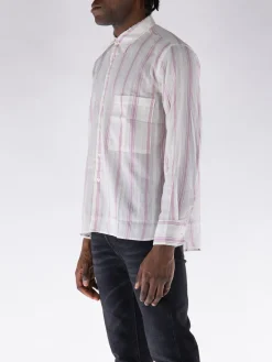 UNIVERSAL WORKS Camicie<CAMICIA SQUARE POCKET Bianco, Rosa