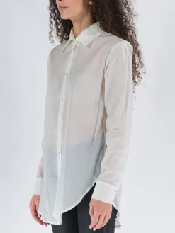 NINEMINUTES Camicie<CAMICIA THE UP MUSSOLINA Bianco