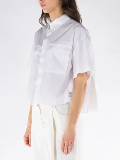 SACAI Camicie<CAMICIA THOMAS MASON COTTON POPLIN Bianco