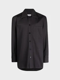 LANVIN Camicie<CAMICIA TWISTED COCOON Grigio