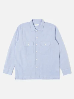 UNIVERSAL WORKS Camicie<CAMICIA UTILITY Azzurro