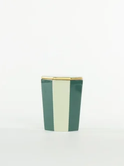 ETRO HOME ACCESSORY Illuminazione<CANDELA IN PORCELLANA Bianco, Verde