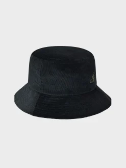 KANGOL Cappelli|Cappelli<CAPPELLO CORD BUCKET UNISEX Nero