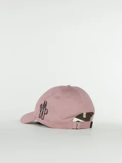 MONCLER GRENOBLE Cappelli<CAPPELLO DA BASEBALL IN GABARDINE Nero, Rosa
