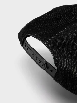 RHUDE Cappelli<CAPPELLO IN DENIM CON LOGO Bianco, Nero
