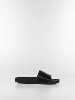 MARCELO BURLON Sandali<CIABATTA COUNTY CROSS SLIDER Bianco, Nero