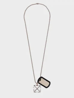 OFF-WHITE Collane<COLLANA ARROW Bianco, Grigio