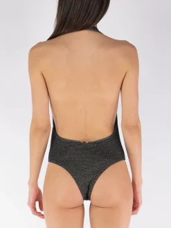 PALM ANGELS Costumi Da Bagno<COSTUME B LUREX V NECK Nero