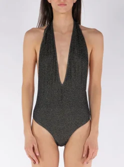 PALM ANGELS Costumi Da Bagno<COSTUME B LUREX V NECK Nero