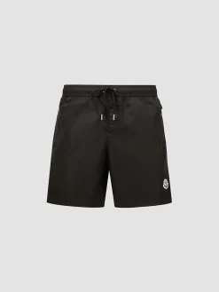 MONCLER Costumi Da Bagno<COSTUME LOGO MOTIF Nero