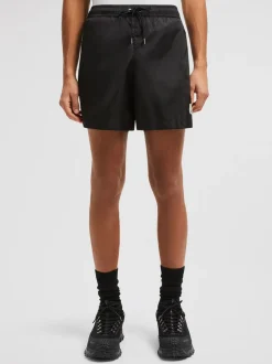 MONCLER Costumi Da Bagno<COSTUME LOGO MOTIF Nero
