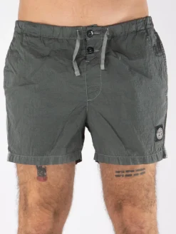 STONE ISLAND Costumi Da Bagno<COSTUME NYLON METAL IN ECONYL Bianco, Grigio