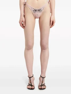 PALM ANGELS Costumi Da Bagno<COSTUME PAISLEY V BIKINI BOTTOM Nero, Rosa
