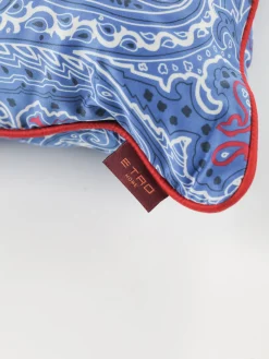 ETRO HOME ACCESSORY Complementi D'Arredo|Cuscini E Plaid<CUSCINO CON FANTASIA PAISLEY Bianco, Blu, Rosso