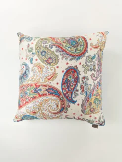 ETRO HOME ACCESSORY Complementi D'Arredo|Cuscini E Plaid<CUSCINO IN COTONE CON STAMPA PAISLEY Multicolor