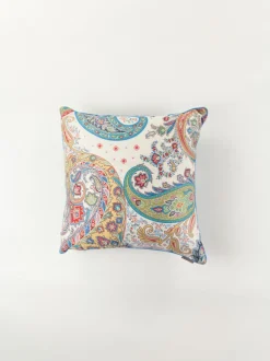 ETRO HOME ACCESSORY Complementi D'Arredo|Cuscini E Plaid<CUSCINO IN RASO DI COTONE PAISLEY Multicolor