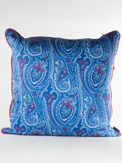 ETRO HOME ACCESSORY Accessori Decorativi|Complementi D'Arredo<CUSCINO PAISLEY Bianco, Blu, Rosso