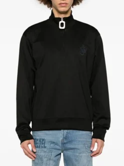JW ANDERSON Felpe<FELPA ANCHOR MEZZA ZIP Nero