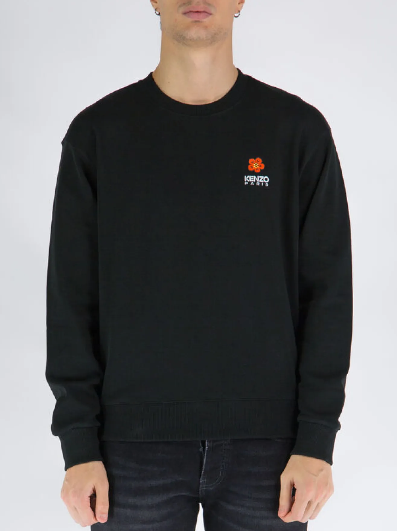 Felpe<FELPA BOKE FLOWER CREST Nero