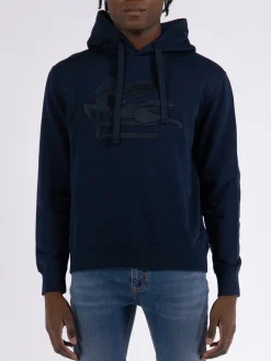ETRO Felpe<FELPA CON CAPPUCCIO Blu