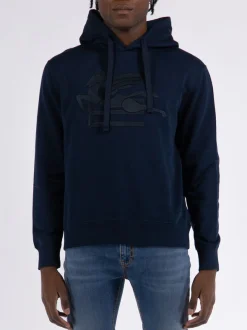 ETRO Felpe<FELPA CON CAPPUCCIO Blu