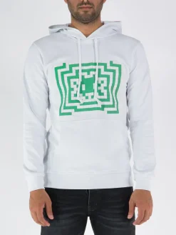 COMME DES GARCONS SHIRT Felpe<FELPA CON CAPPUCCIO Bianco, Verde