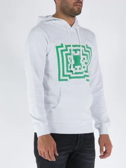COMME DES GARCONS SHIRT Felpe<FELPA CON CAPPUCCIO Bianco, Verde