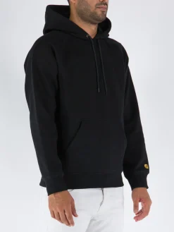 CARHARTT WIP Felpe<FELPA CON CAPPUCCIO CHASE Nero