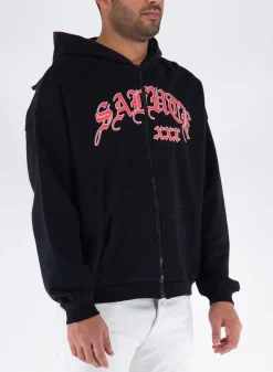SALUTE-EVAE Felpe<FELPA CON LOGO Bianco, Nero, Rosso