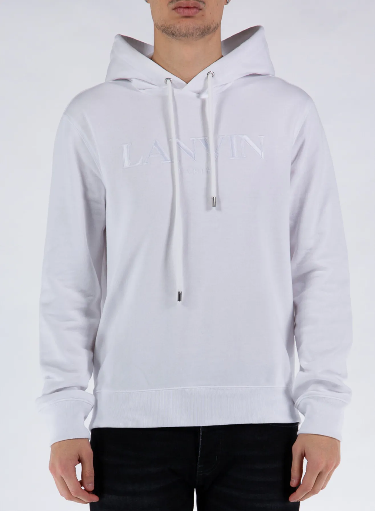 LANVIN Felpe<FELPA EMBROIDERED Bianco
