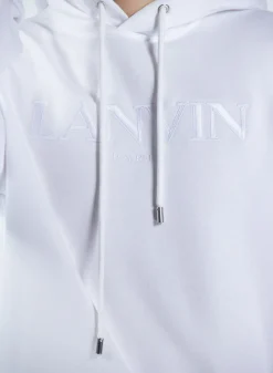 LANVIN Felpe<FELPA EMBROIDERED Bianco