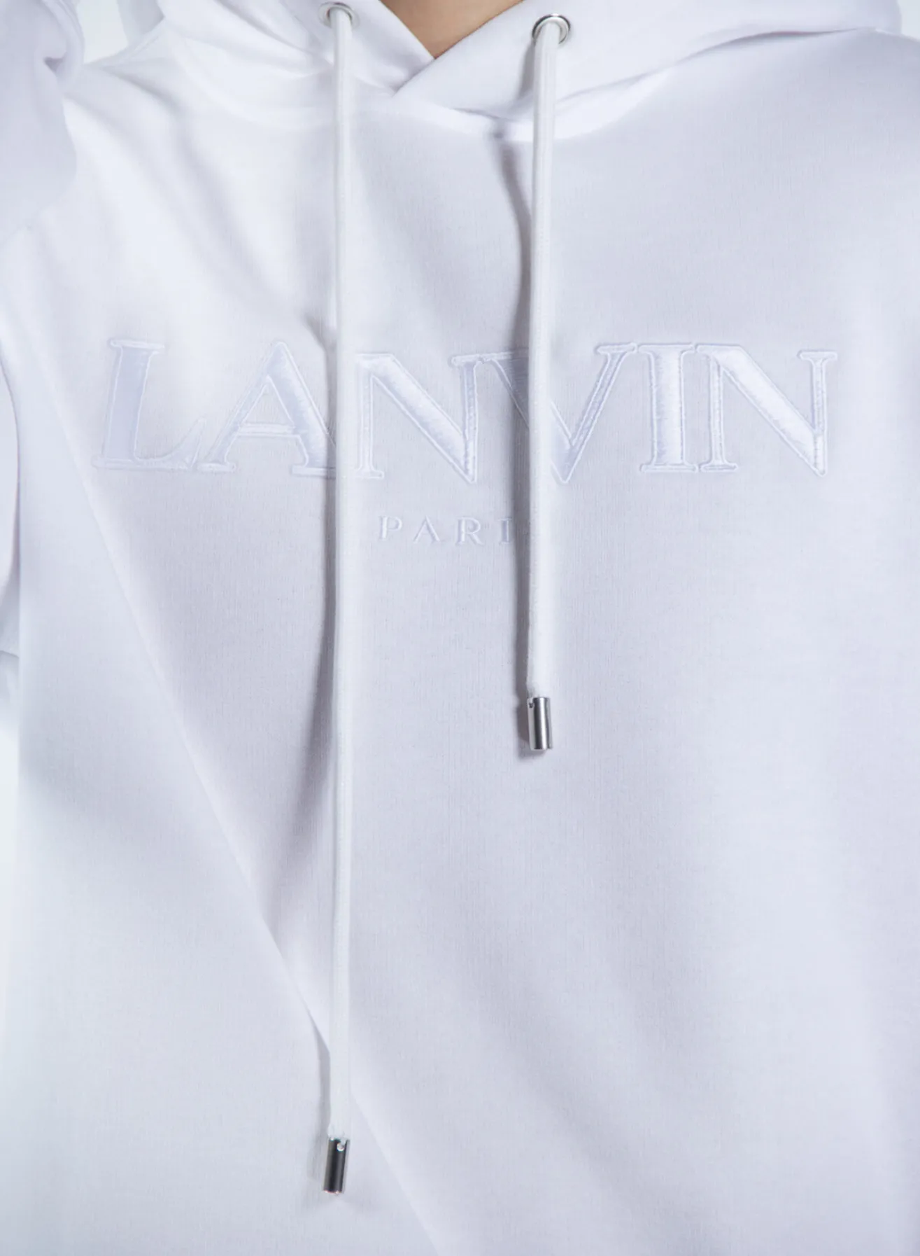 LANVIN Felpe<FELPA EMBROIDERED Bianco