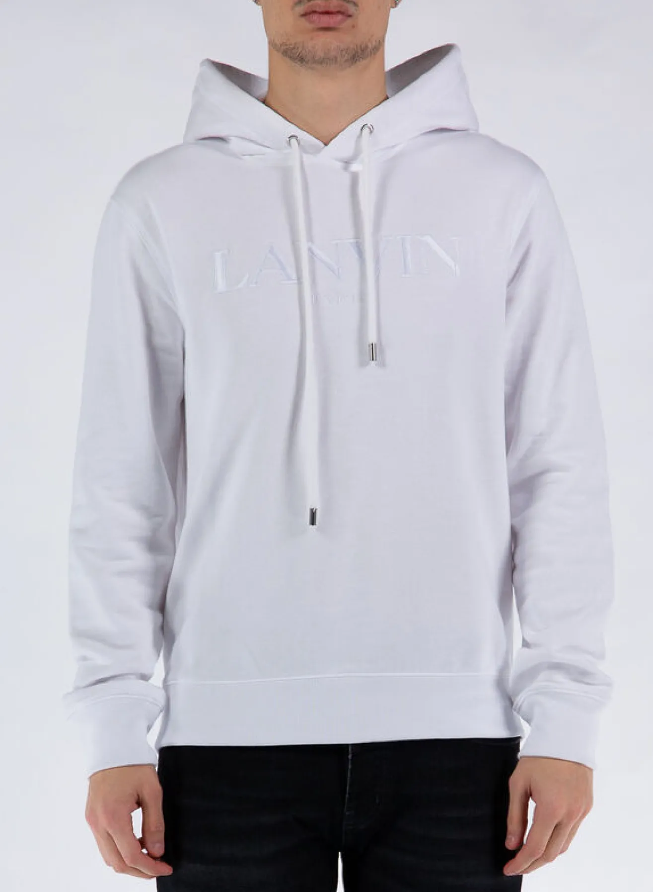 LANVIN Felpe<FELPA EMBROIDERED Bianco
