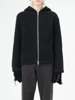 OUR LEGACY Felpe<FELPA FULL ZIP HOOD Nero