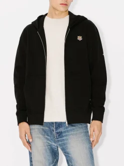 KENZO Felpe<FELPA FULL ZIP LUCKY TIGER Arancione, Bianco, Nero, Rosso