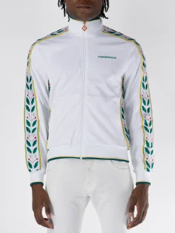 CASABLANCA Felpe<FELPA FULL ZIP MENS SEASONAL LAUREL Bianco, Giallo, Rosso, Verde