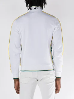 CASABLANCA Felpe<FELPA FULL ZIP MENS SEASONAL LAUREL Bianco, Giallo, Rosso, Verde