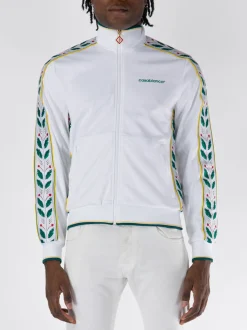 CASABLANCA Felpe<FELPA FULL ZIP MENS SEASONAL LAUREL Bianco, Giallo, Rosso, Verde