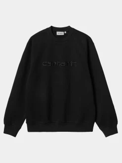 CARHARTT WIP Felpe<FELPA GIROCOLLO CON LOGO Nero