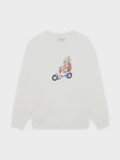 DRÔLE DE MONSIEUR Felpe<FELPA GIROCOLLO GOLFEUR Bianco