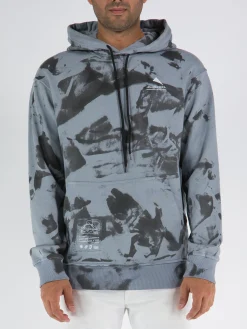 MAUNA-KEA Felpe<FELPA HAND-BRUSHED TIE-DYE HOODIE Grigio, Nero