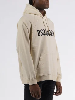 DSQUARED Felpe<FELPA HERCA FIT HOODIE Beige