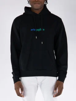 ARTE Felpe<FELPA HOODIE ABSTRACT GRAPHICS Nero