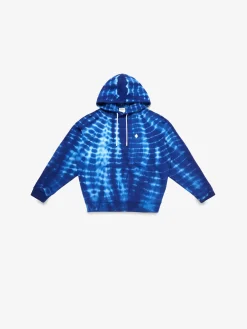 MARCELO BURLON Felpe<FELPA HOODIE AOP SOUNDWAVES Blu