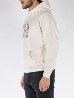 DROLE DE MONSIEUR Felpe<FELPA HOODIE APRES-MIDI Azzurro, Beige, Bianco, Marrone, Nero, Rosa, Verde