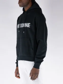 WE11DONE Felpe<FELPA HOODIE BASIC LOGO FITTED Bianco, Nero